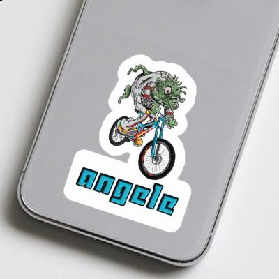 Sticker Angele Biker Notebook Image