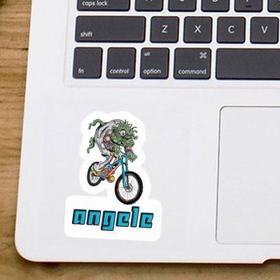 Sticker Angele Biker Laptop Image