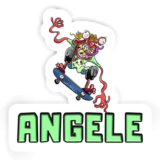 Sticker Skateboarder Angele Image