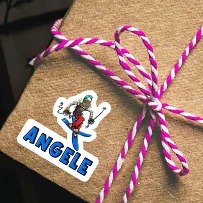 Sticker Angele Skier Image