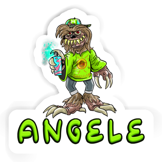 Sticker Angele Sprayer Notebook Image