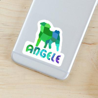 Sticker Angele Pug Laptop Image