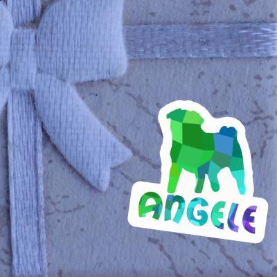 Sticker Angele Pug Laptop Image