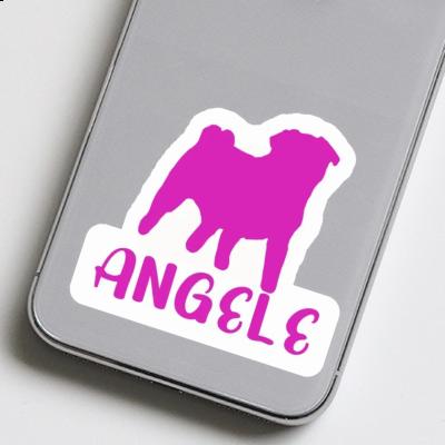 Angele Sticker Pug Image