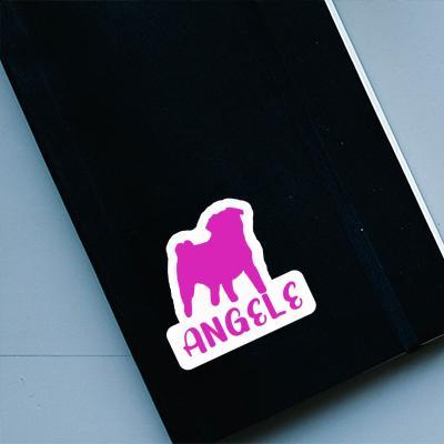 Angele Sticker Pug Laptop Image