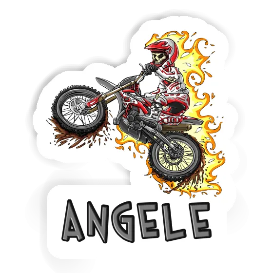 Sticker Angele Motocross Rider Laptop Image