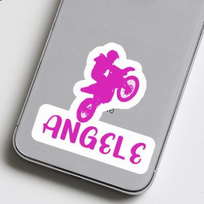 Sticker Motocross Rider Angele Notebook Image