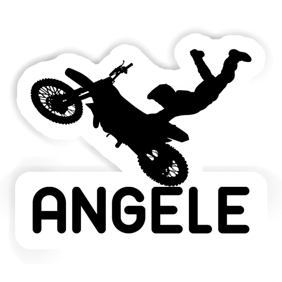 Angele Sticker Motocross-Fahrer Notebook Image