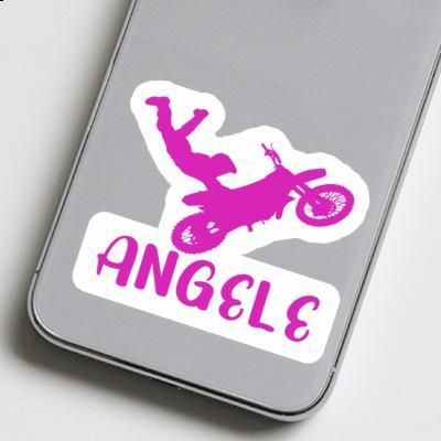 Angele Aufkleber Motocross-Fahrer Laptop Image