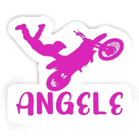 Angele Aufkleber Motocross-Fahrer Image