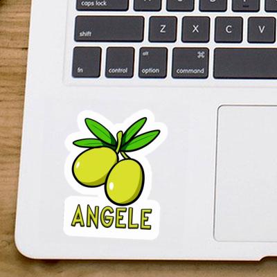 Autocollant Angele Olive Laptop Image