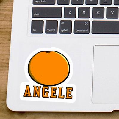 Autocollant Angele Orange Laptop Image