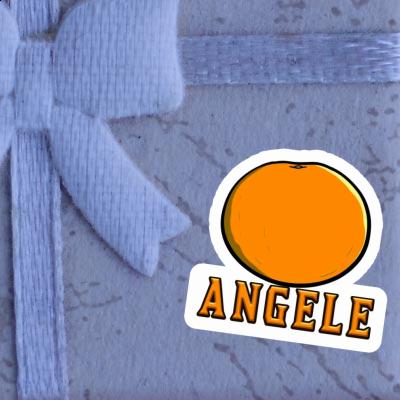 Sticker Orange Angele Laptop Image