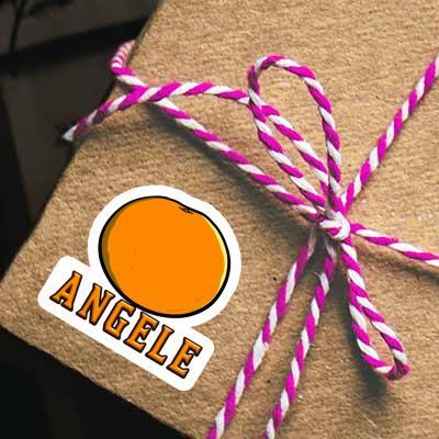 Orange Sticker Angele Laptop Image