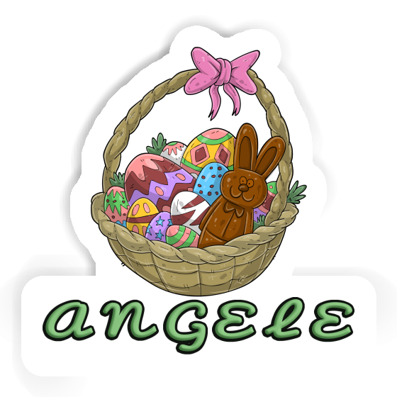 Angele Sticker Easter basket Laptop Image