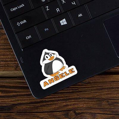 Angele Sticker Fat Penguin Laptop Image