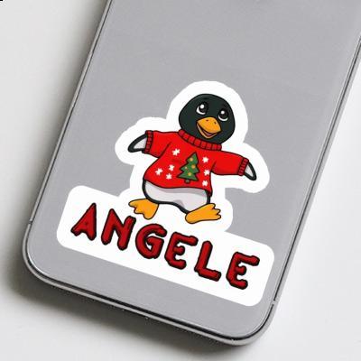 Aufkleber Weihnachtspinguin Angele Gift package Image