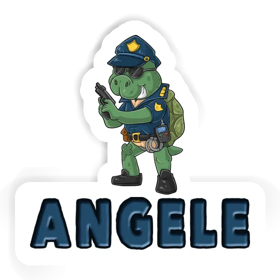 Angele Aufkleber Polizist Notebook Image