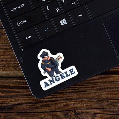 Angele Sticker Police Officer Laptop Image