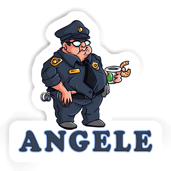 Angele Sticker Police Officer Notebook Image