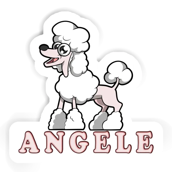 Caniche Autocollant Angele Laptop Image