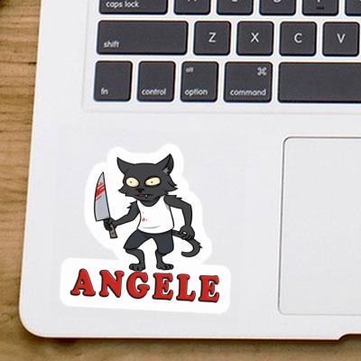 Angele Sticker Psycho-Katze Image