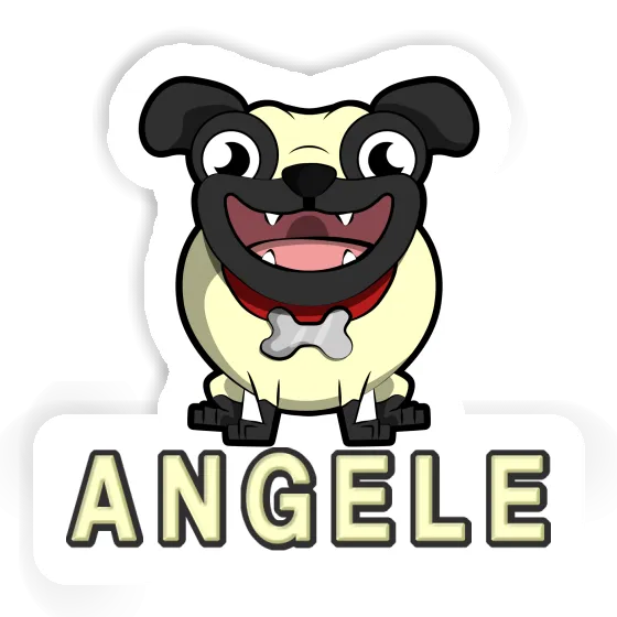 Sticker Pug Angele Gift package Image