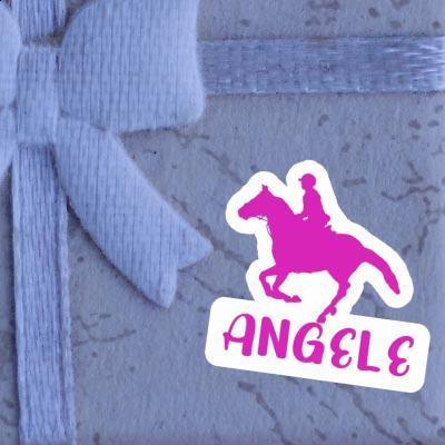 Horse Rider Sticker Angele Notebook Image