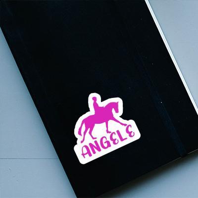 Horse Rider Sticker Angele Notebook Image