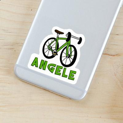 Racing Bicycle Sticker Angele Notebook Image