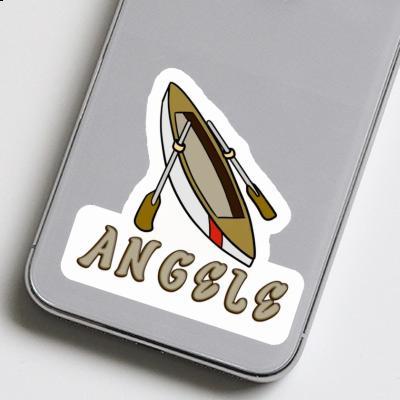 Ruderboot Sticker Angele Notebook Image