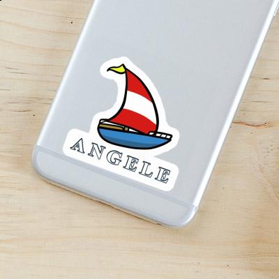 Sticker Sailboat Angele Laptop Image