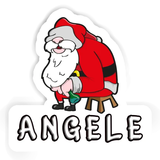 Sticker Santa Angele Gift package Image