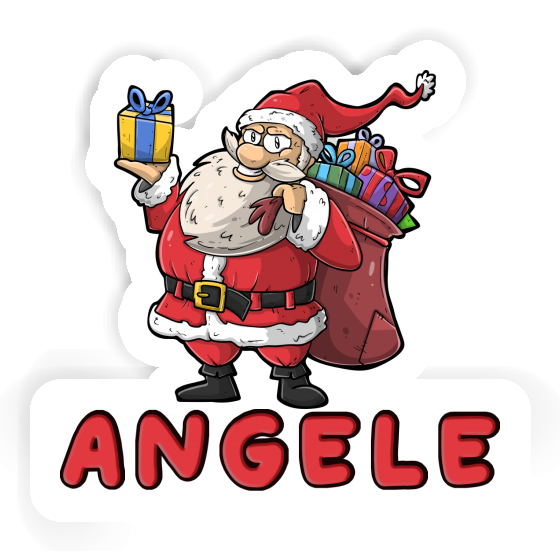 Sticker Angele Weihnachtsmann Gift package Image