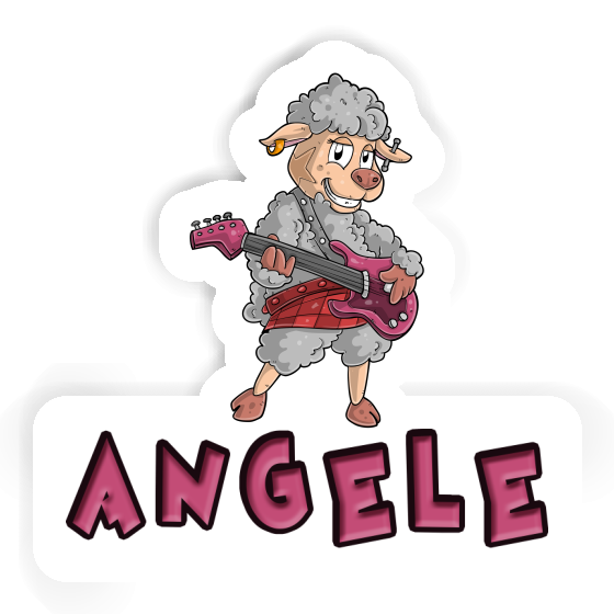 Aufkleber Rockergirl Angele Image