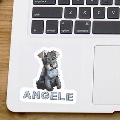 Autocollant Schnauzer Angele Laptop Image