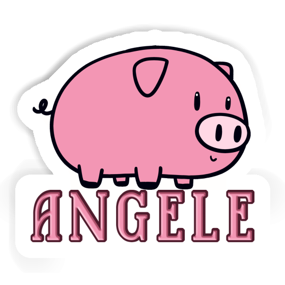 Angele Sticker Pig Laptop Image