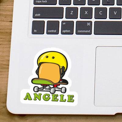 Sticker Skateboard Egg Angele Image