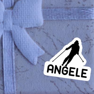 Angele Aufkleber Skifahrerin Gift package Image