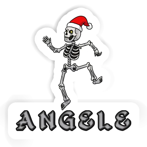 Sticker Angele Christmas Skeleton Notebook Image