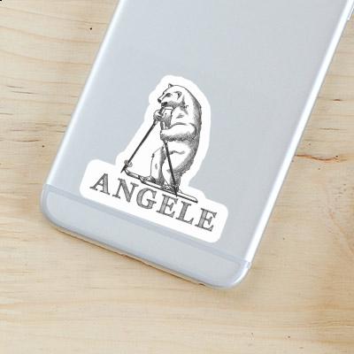 Sticker Angele Skifahrer Image