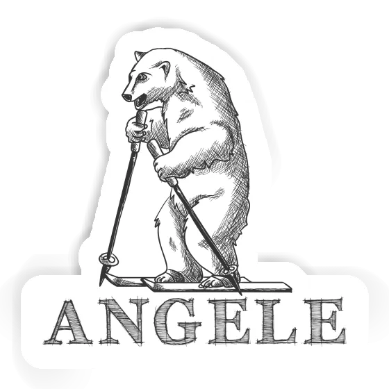 Sticker Angele Skifahrer Laptop Image