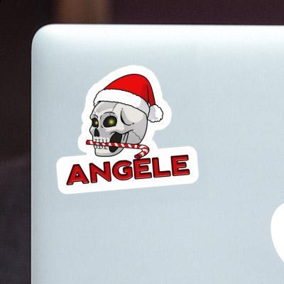 Angele Sticker Christmas Skull Gift package Image