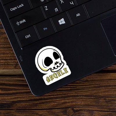 Sticker Angele Skull Notebook Image