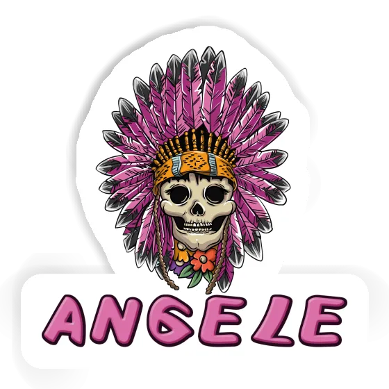 Angele Autocollant Lady Tête de mort Gift package Image