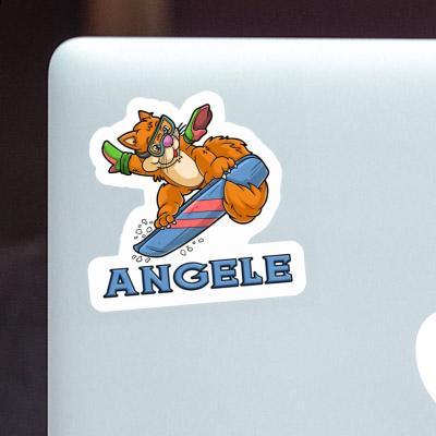 Snowboarder Sticker Angele Gift package Image