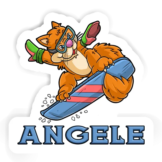 Snowboarder Sticker Angele Gift package Image