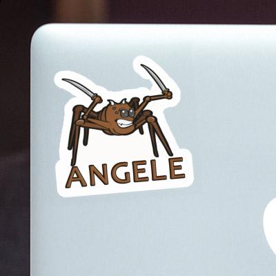 Sticker Spinne Angele Laptop Image