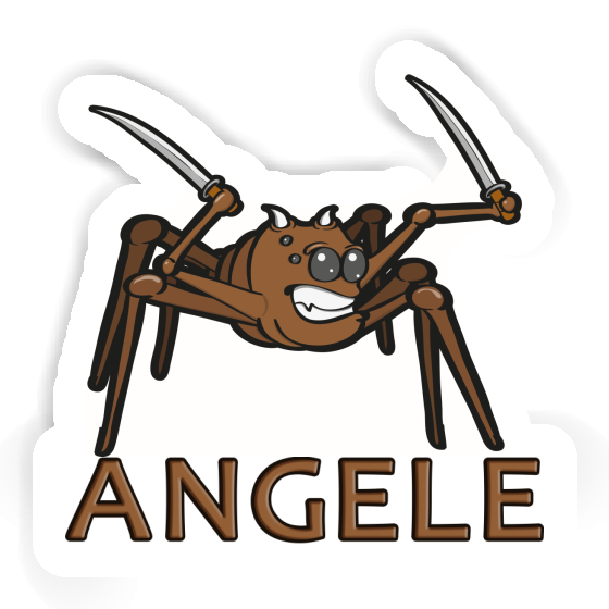 Sticker Fighting Spider Angele Notebook Image