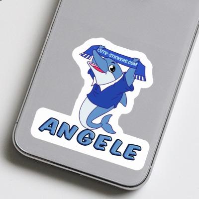 Dolphin Sticker Angele Laptop Image